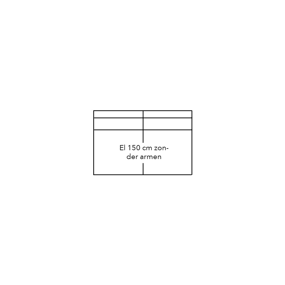 606027 - Element 160 zonder armen - stofgroep 1