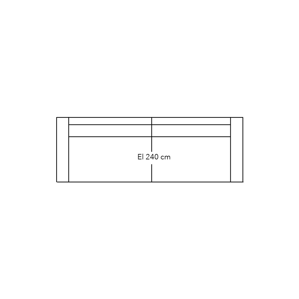 608040 - Element 240 met 2 armen - stofgroep 1